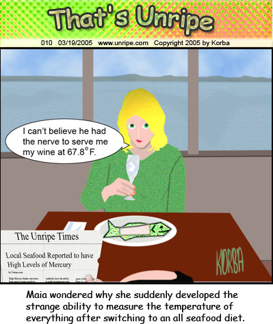 cartoon 10, mercury in seafood